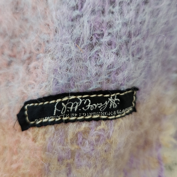 Pastel Pink Mohair Knit Scarf - Picture 3 of 3